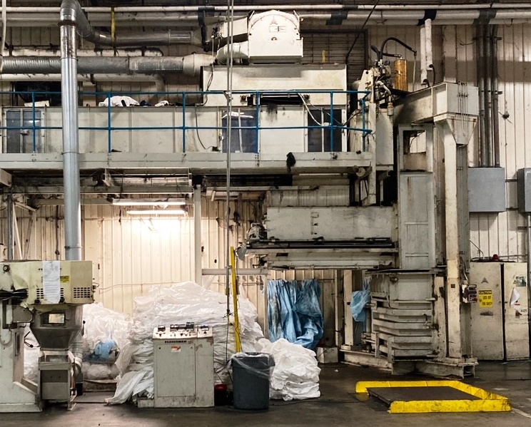 AUTEFA Fiber Baler, single box downpacking, infeed